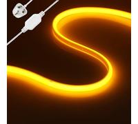 KAFULA 288 LEDs/m Dimmable COB LED Neon Light Strip 10m Yellow, 220V-240V IP65 Waterproof Flexible Cuttable FCOB LED Rope Light CRI85+, Home/Shop Decoration LED Fairy Light Strip