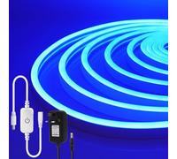 KAFULA 2M Blue Dimmable LED Neon Light Strip - 220V Super Bright LED Light Strip CRI85+, IP65 Waterproof Flexible, Can be Cut Every 25mm | 120LEDs/m | Home Decor