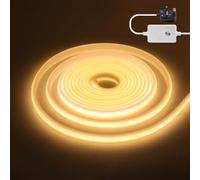 KAFULA 2M Dimmable COB LED Neon Light - 220V High Density Super Bright FCOB LED Strip CRI90+, IP65 Waterproof Flexible, Can be Cut Every 50cm | 288 LEDs/m | | Warm White 3000K | Home Decor