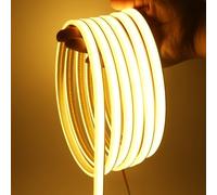 KAFULA 3M COB Neon LED Light Strip - 12V IP65 Waterproof Flexible Super Bright LED Fairy Light CRI85+, Can be Cut Every 2.5cm | 320 LEDs/m || Warm White 3000K | Home Decor
