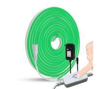 KAFULA 3M Green Dimmable LED Neon Light Strip - 220V Super Bright LED Light Strip CRI85+, IP65 Waterproof Flexible, Can be Cut Every 25mm | 120LEDs/m | Home Decor