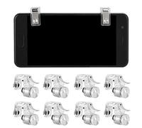 Kafuty-1 Mobile Game Controller for PUBG,R11 Shooter Controller,Four Six Fingers Assistant Button,Gamepad Shooter Joystick Handgrip for Most Phones(Silver)