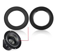 Kafuty 5 inch /4 inch Horn Rubber Edges Replacement Woofer Repair Part Speaker Surround Repair Subwoofer Foam Edge Repair Replace for JBL/Swans Speaker Edge (Black)(4 inch)