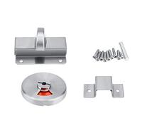 Kafuty Toilet door lock indicator, 201 Stainless Steel Bathroom Restroom Toilet Privacy Bolt Door Lock with Vacant Engaged Indicator and Screw Fitting