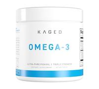 Kaged Muscle Omega 3 Fish Oil Supplements; 3000mg Omega 3 Fatty Acid Supplements with EPA & DHA Ultra-Pure No Fish Burps 60 Softgels