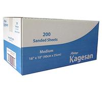 KAGESAN BLUE MEDIUM BULK VALUE BOX 200 BIRD CAGE SAND SHEET SAND PAPER 40cmX25cm