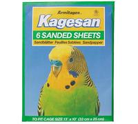 Kagesan Bird Cage Sandsheets - Green - 33 x 25cm - 6 Pack