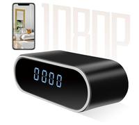 KAGMY WiFi Hidden Camera Clock,1080P Hidden Spy Camera Clock with Night Vision/Motion Detection/Loop Recording, Wireless Security Nanny Cam Surveillance Camera for Home and Office