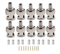 Kagni 10 x BNC Crimp Connectors for RG59 Coax cable