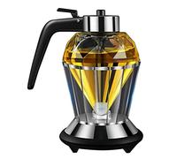 Kagodri Honey/Syrup Dispenser, Dripless Glass Honey Dispenser olive oil dispenser with Stand Syrup Dispenser Seasoning Jar for Kitchen Tool