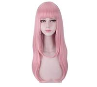 Kaguya-sama Fujiwara Chika Wig Cosplay Costume Synthetic Hair Long Straight Light Pink Wigs For Women