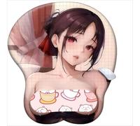 Kaguya-sama:Love is War Anime Non-Slip Silicone Mouse Mat with 3D Wrist Support Ergonomic Gel Cushion for Comfort & Pain Relief Desk Accessories for Office and Gaming (2)