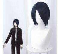 Kaguya-sama: Love is War Yu Ishigami Cosplay Wig Navy Blue Warping Short High Temperature Hairpiece Costume Role Play Wigs 486E