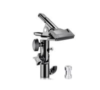 KAGYOKU Heavy Duty Metal Clamp Holder with 5/8 Inch Light Tripod Mount, Reflector Clamp with Umbrella Hole and Screw Mount for Photo Studio Reflectors