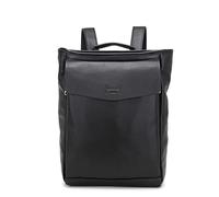 Kah&Kee Leather Laptop Backpack for Women with 14-inch Laptop Compartment Ideal for Teachers, College Students and Work, Black, M, Casual