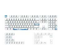 KAHDGSS 108 Keys Dolphin Game Keycaps PBT 5 Sides Dye Sublimation Keycap Cherry Profile for Key Caps 6.25 7U for Mechanical Keyb