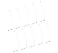 KAHDGSS 10Pcs Glow Tube Single Balance Hook Divider Fishing Gear Fishing Balance Connector 15/20/30/40cm Feeder Sleeve Fast Change Hook Connector