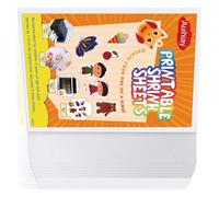 KAHDGSS 12/24 Sheets Printable Heat Shrink Film Paper 11.6x8.3Inch Translucent Shrink Wrap Paper for Earrings Keychains Making Heat Cling Film