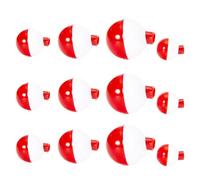 KAHDGSS 12Pcs Fishing Snap on Water Bubble Float Bobbers 4 Size Push Button Fishing Push Button Round Float Set