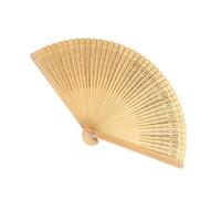 KAHDGSS 1Pc Folding Hand Fan, Hollow Carved, Carbonized color | Foldable Chinese Fan for Wedding Party Babys Shower, Handheld Hollow Carved, Home Decorations, Birthday Party Gift