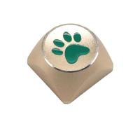KAHDGSS 1PC Keyboards Aluminum Alloy Keycaps XDA Profile CatPaws Metal Key Caps for Mechanical Keyboards