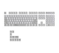KAHDGSS 1Set Backlit Translucents Keycap 132Keys MDAs Profile Double Shot Crystal Keycaps For Mechanical Keyboards Mechanical Keyboards Keycaps