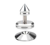 KAHDGSS 1Set Silver Music Box Stand Spikes Metal Feet Pad With Shock Absorbing For Improved Auditory Sound Spikes