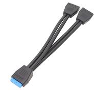 KAHDGSS 2 Port USB 3.0 a Female to 19/20 Pin Internal Motherboard Connector Adapter Cable for Computer