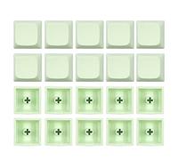 KAHDGSS 20 Pieces PBT Not Engraving Blank Keycap XDA Profile Height 1U Dyeing Sublimation for Key Caps for Cherry Mx Switches