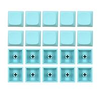 KAHDGSS 20 Pieces PBT Not Engraving Blank Keycap XDA Profile Height 1U Dyeing Sublimation for Key Caps for Cherry Mx Switches