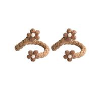 KAHDGSS 2Pcs Curtain Tieback Flower Window Bind Holdback Buckles Clips Drapery Holders Decorative Curtains Holdbacks Tiebacks For Drapes