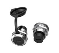 KAHDGSS 2PCs USB3.0 Through Sockets Adapters High Conductivity Zincs Alloy Construction Space Saving Design for Permanent Mounting Zincs Alloy USB Adapters