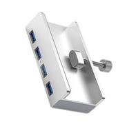 KAHDGSS 4 In 1 Clip Docking Station 5Gbps USB3.0 Concentrator Adapter Aluminum Alloy External Multi Port Type C USB Splitter