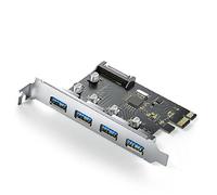 KAHDGSS 4 Port USB PCI-E Expansion Card PCI-Express PCIe USB Adapter USB3.0 4 Ports PCIe To USB Adapter For PC