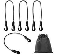 KAHDGSS 4Pieces Heavy Duty Elastic Leg Straps Horse Blanket Fasteners Adjustable Tail Bands Double Clip Attachment Equestrian Training Blanket Secure Straps