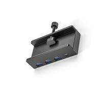 KAHDGSS 4Ports USB3.0 HUBUSB3.0 Splitter Adapter With Power Supply Clip-type Multiple Splitter Fast Speed Data Transmission