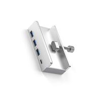 KAHDGSS 4Ports USB3.0 HUBUSB3.0 Splitter Adapter With Power Supply Clip-type Multiple Splitter Fast Speed Data Transmission