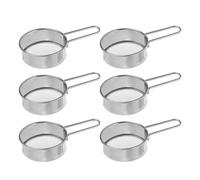 KAHDGSS 6Pieces Portable Coffee Sugar Sifters Tiny Stainless Steel Coffee Powder Sifters For Fined Drink Making Dessert Decoration Sifter