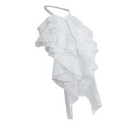 KAHDGSS Adjustable Jabot Neckpiece Tiered Ruffle Lace False Collar Shirt Front Necktie For Pirate Victorian Theme Party Outfits Halloween Pirate Costume Accessories
