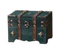 KAHDGSS Antique European Styles Handheld Storage Box Sturdy Travel Wood Case Accessory For Clothing And Books Organization Travel Storage Box