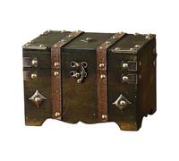 KAHDGSS Antique European Styles Handheld Storage Box Sturdy Travel Wood Case Accessory For Clothing And Books Organization Travel Storage Box