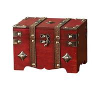 KAHDGSS Antique European Styles Handheld Storage Box Sturdy Travel Wood Case Accessory For Clothing And Books Organization Travel Storage Box