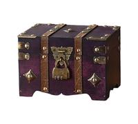 KAHDGSS Antique European Styles Handheld Storage Box Sturdy Travel Wood Case Accessory For Clothing And Books Organization Travel Storage Box