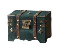 KAHDGSS Antique European Styles Handheld Storage Box Sturdy Travel Wood Case Accessory For Clothing And Books Organization Travel Storage Box