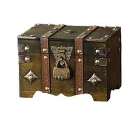 KAHDGSS Antique European Styles Handheld Storage Box Sturdy Travel Wood Case Accessory For Clothing And Books Organization Travel Storage Box
