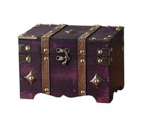 KAHDGSS Antique European Styles Handheld Storage Box Sturdy Travel Wood Case Accessory For Clothing And Books Organization Travel Storage Box