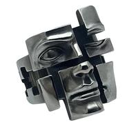KAHDGSS Artistic Split Personality Rings Expressive Vintage Inspired Rings For Those Who Embraces Their Unique Identity Unique Alloy