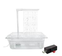 KAHDGSS Automatic Bird Bathhouse Bathtub Parrots Shower Box With Multiple Tap Shower Multifunctional Bird Bathtub Indoor Bath