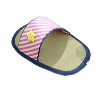 KAHDGSS Breathable Rattan Cooling Pet Sleep Bed For Dog Cats Indoor Outdoor Use With NonSlip Base Easy To Clean Pet Cooling Bed For Hot Weather