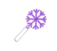 KAHDGSS Christams Party Reflective Keychain Snowflake Reflective Warning Pendant Reflector Pendants Handbag Charm Snowflake Shape Bag Pendant